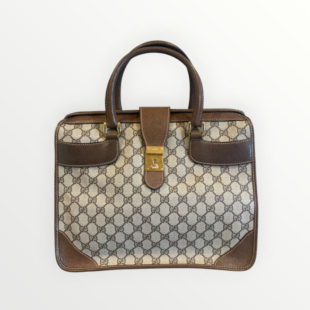 GUCCI GG SUPREME TOP HANDLE BAG