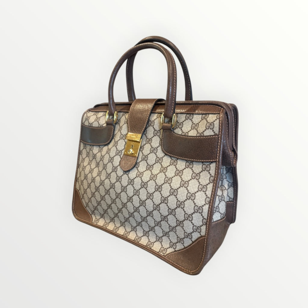 GUCCI GG SUPREME TOP HANDLE BAG