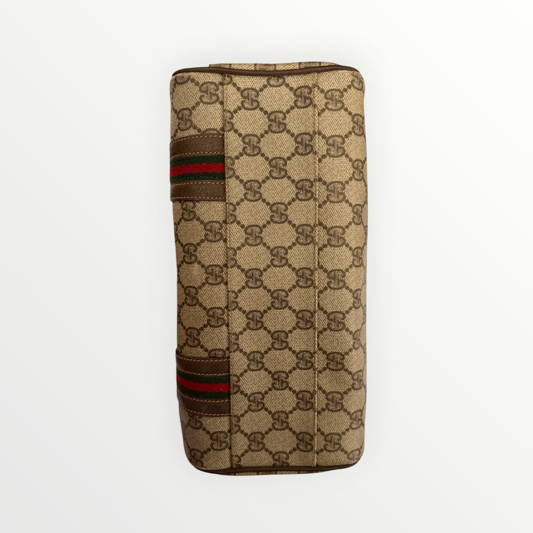 GUCCI GG SUPREME SHERRY LINE BOSTON BAG