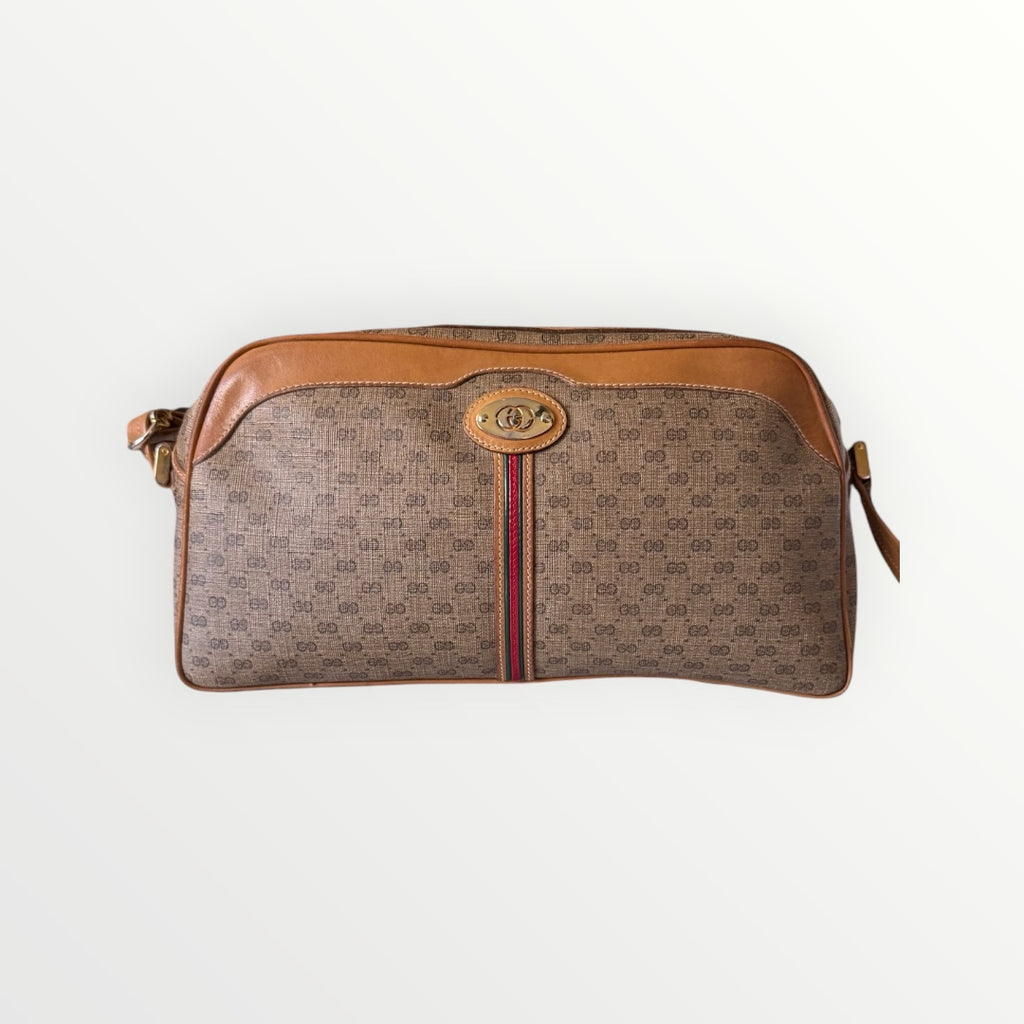 GUCCI GG SUPREME SHERRY LINE SHOULDER BAG
