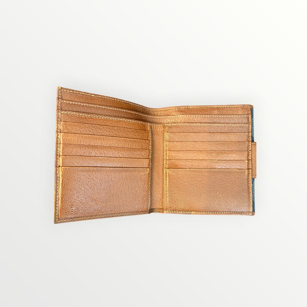 GUCCI DENIM ABBEY WALLET