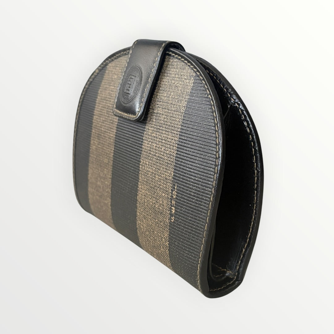 FENDI PEQUIN HALF MOON WALLET