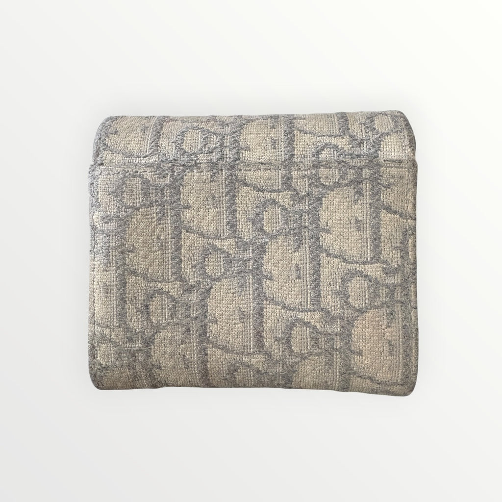 CHRISTIAN DIOR SADDLE LOTUS WALLET