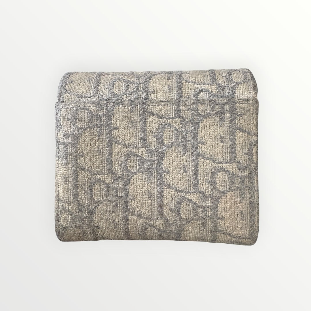 CHRISTIAN DIOR SADDLE LOTUS WALLET