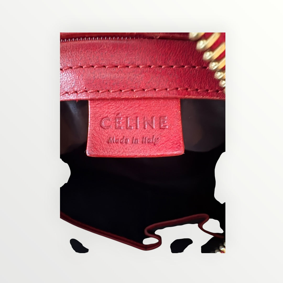 CELINE TRIOMPHE JACQUARD BOSTON BAG