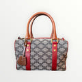 CELINE TRIOMPHE JACQUARD BOSTON BAG