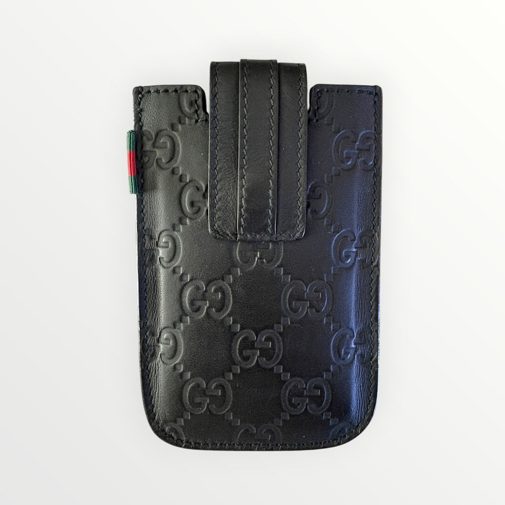 GUCCI GUCCISSIMA LEATHER SNAP CASE