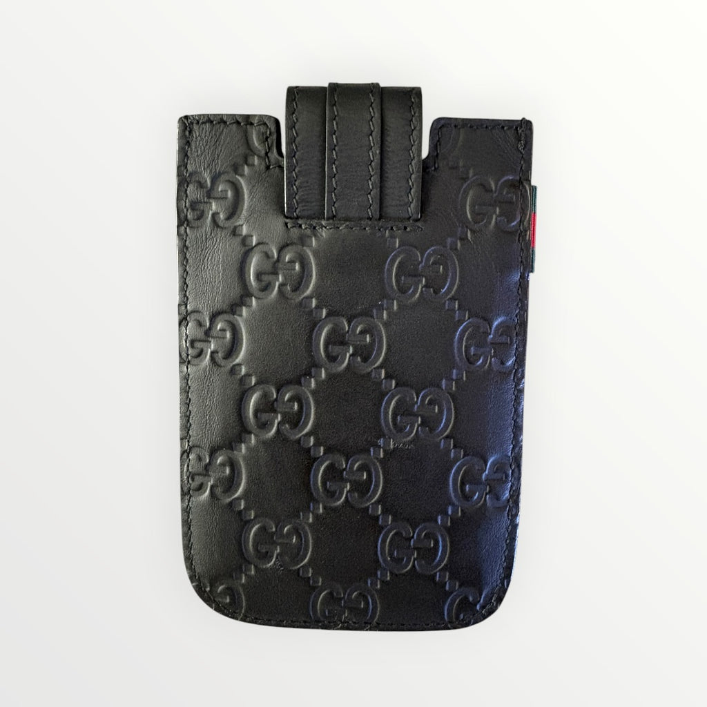 GUCCI GUCCISSIMA LEATHER SNAP CASE