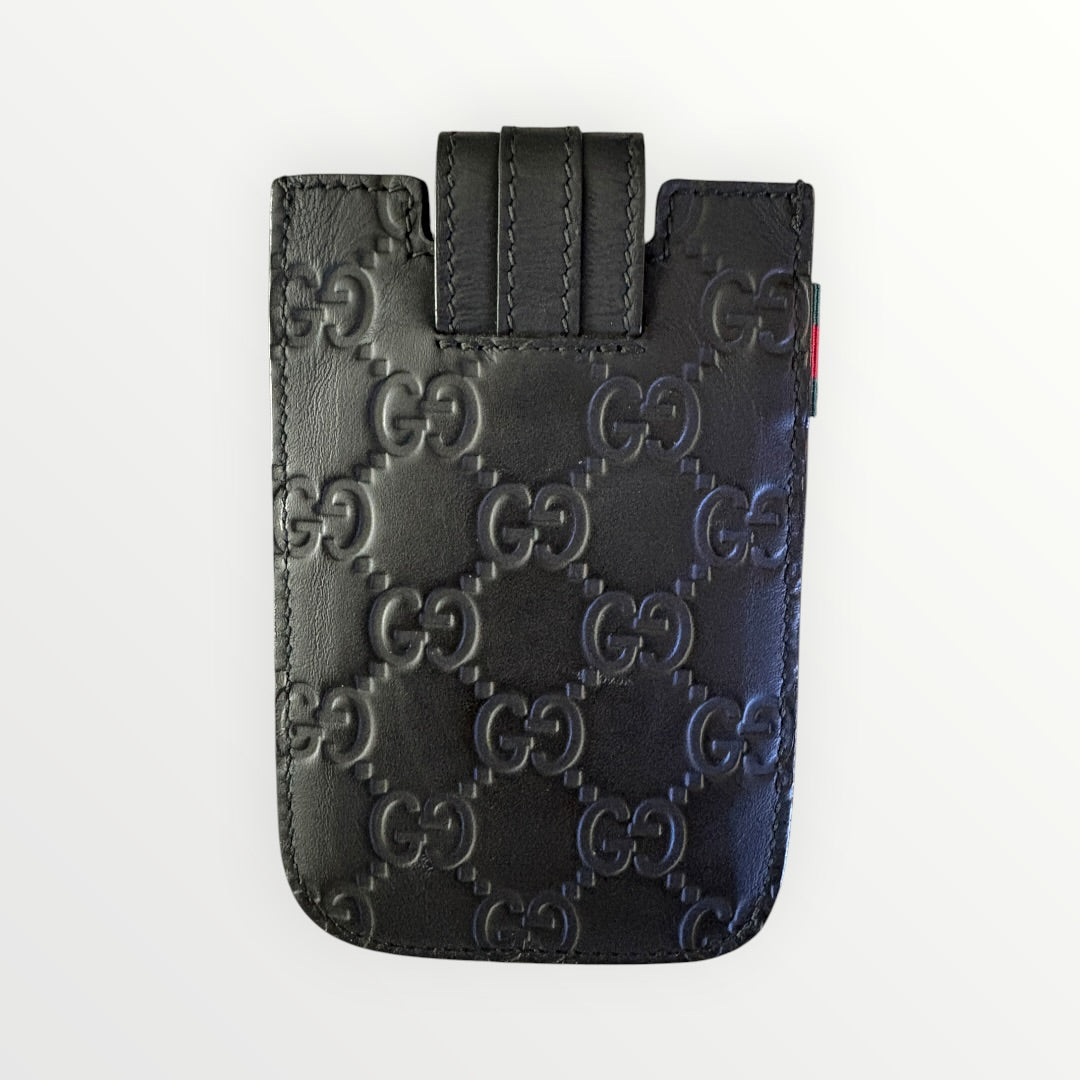 GUCCI GUCCISSIMA LEATHER SNAP CASE
