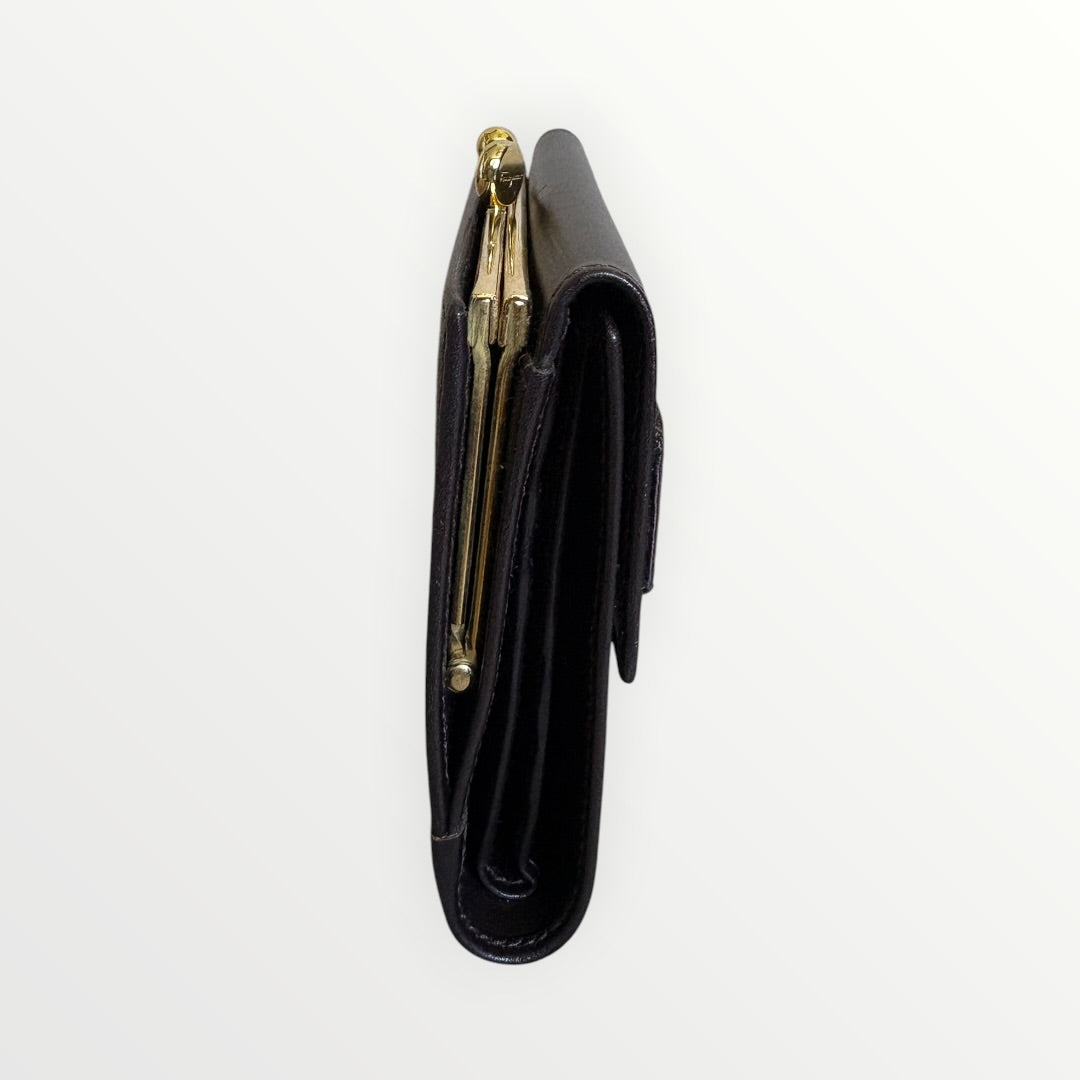 FERRAGAMO BROWN VARA BOW WALLET