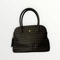 BALLY WOVEN TOP HANDLE DOME SATCHEL