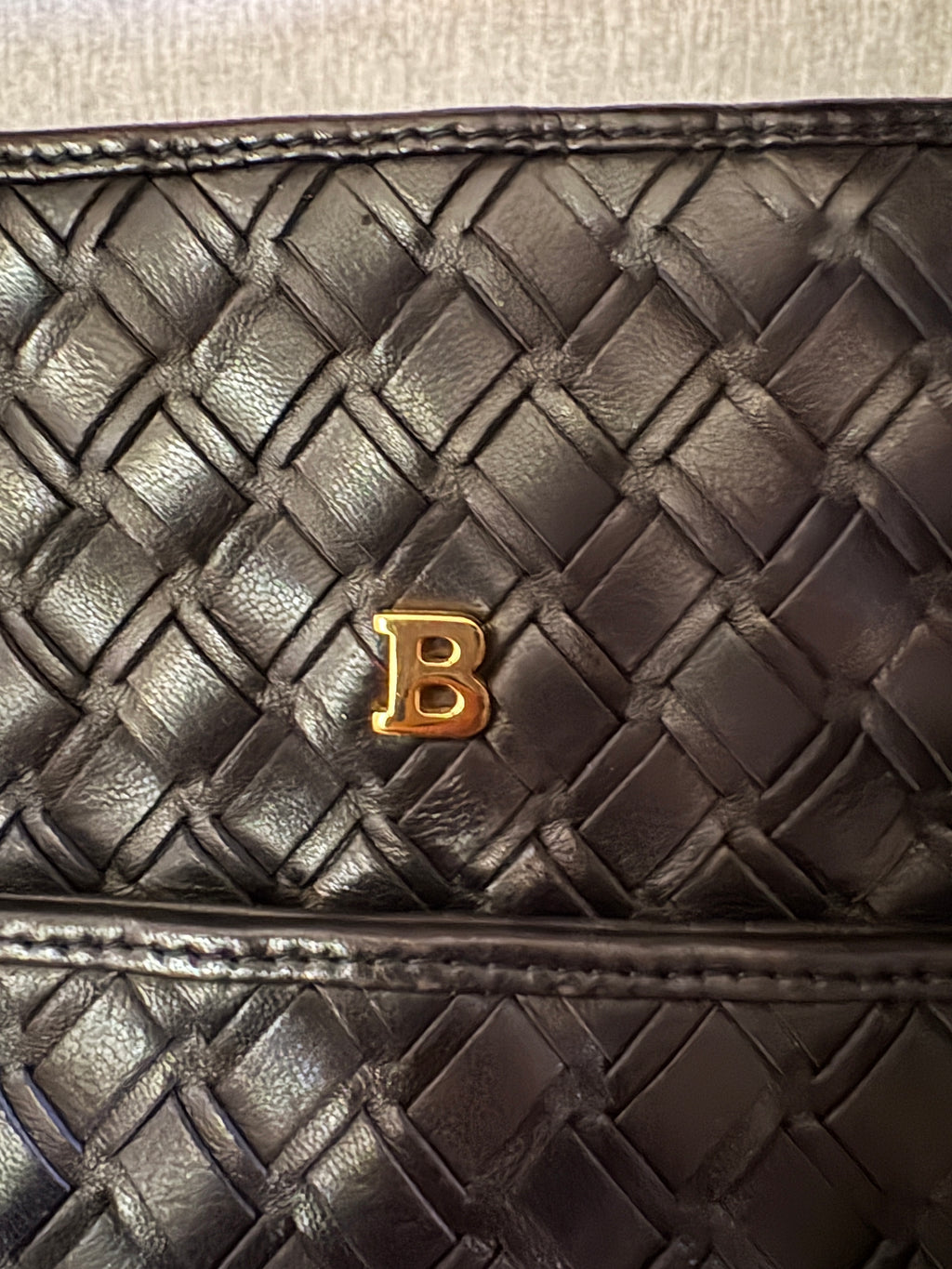 BALLY WOVEN TOP HANDLE DOME SATCHEL