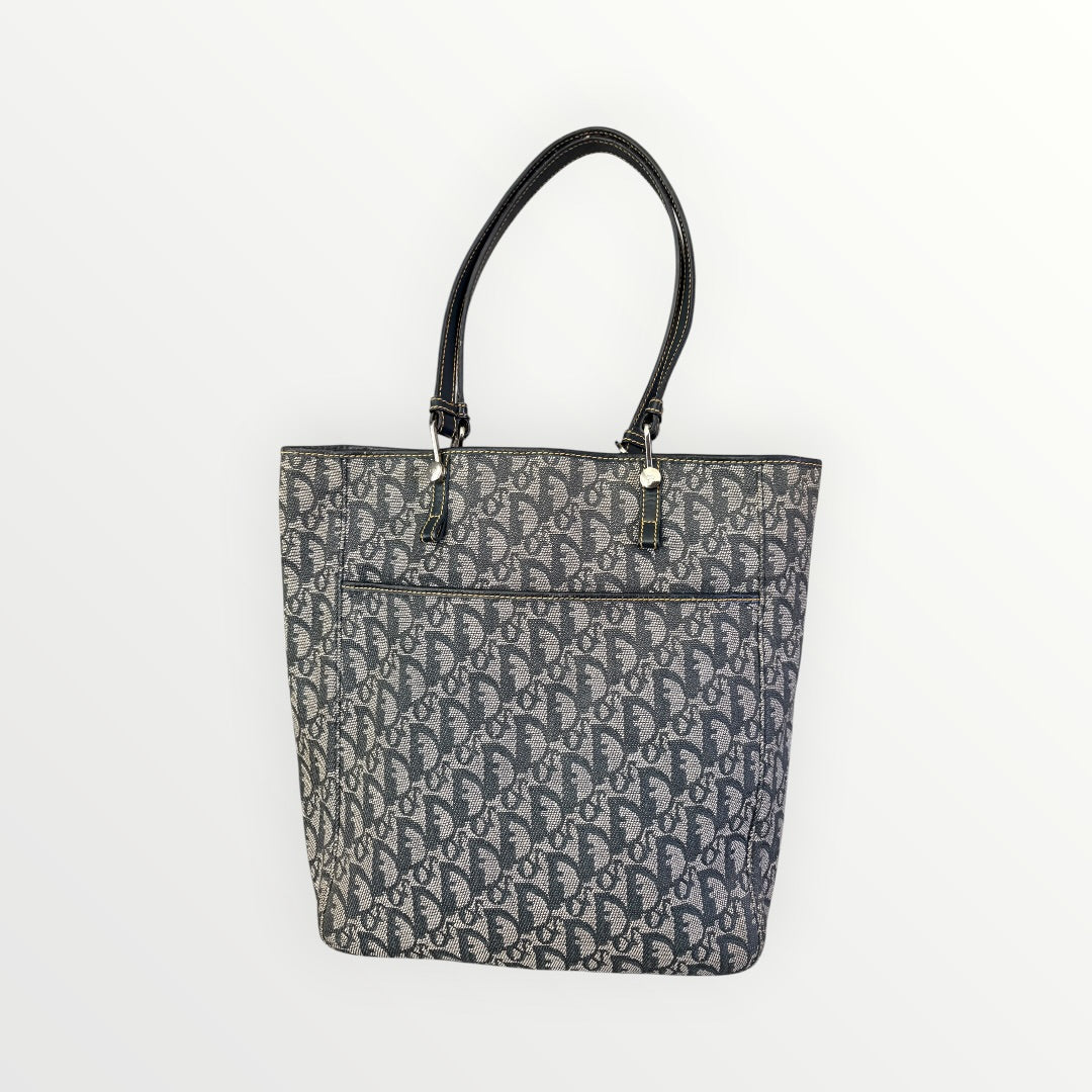 CHRISTIAN DIOR OBLIQUE TROTTER VERTICAL TOTE