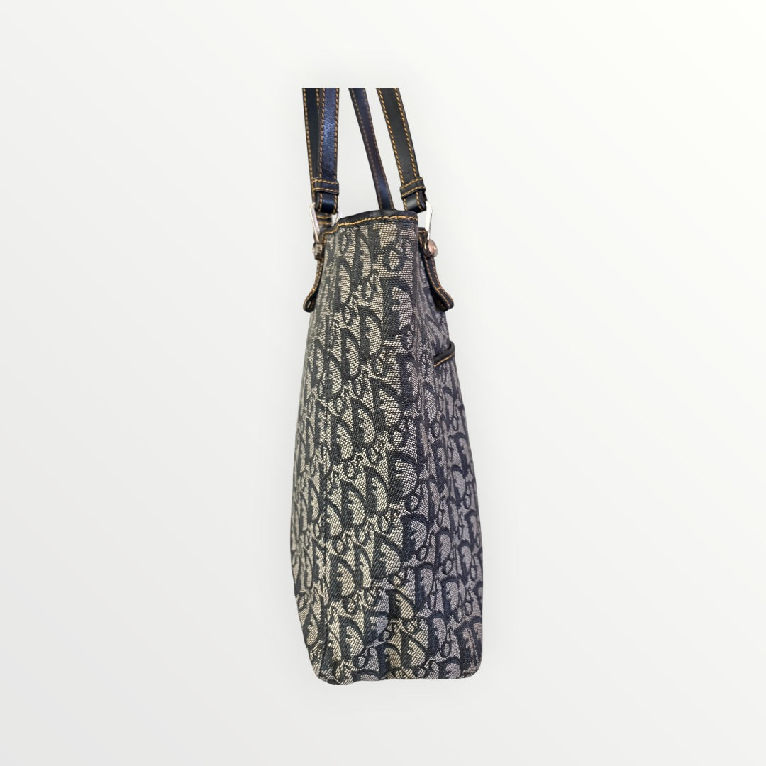 CHRISTIAN DIOR OBLIQUE TROTTER VERTICAL TOTE