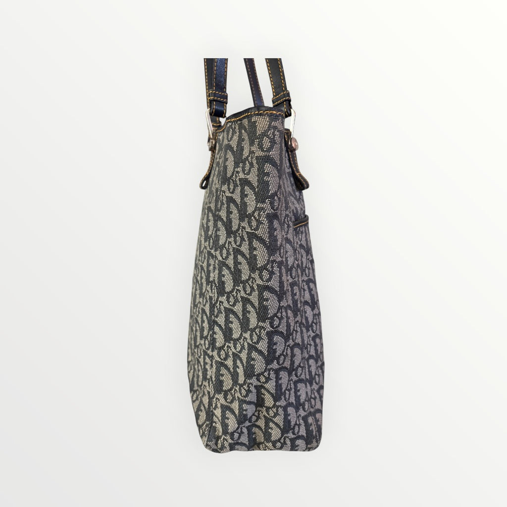 CHRISTIAN DIOR OBLIQUE TROTTER VERTICAL TOTE