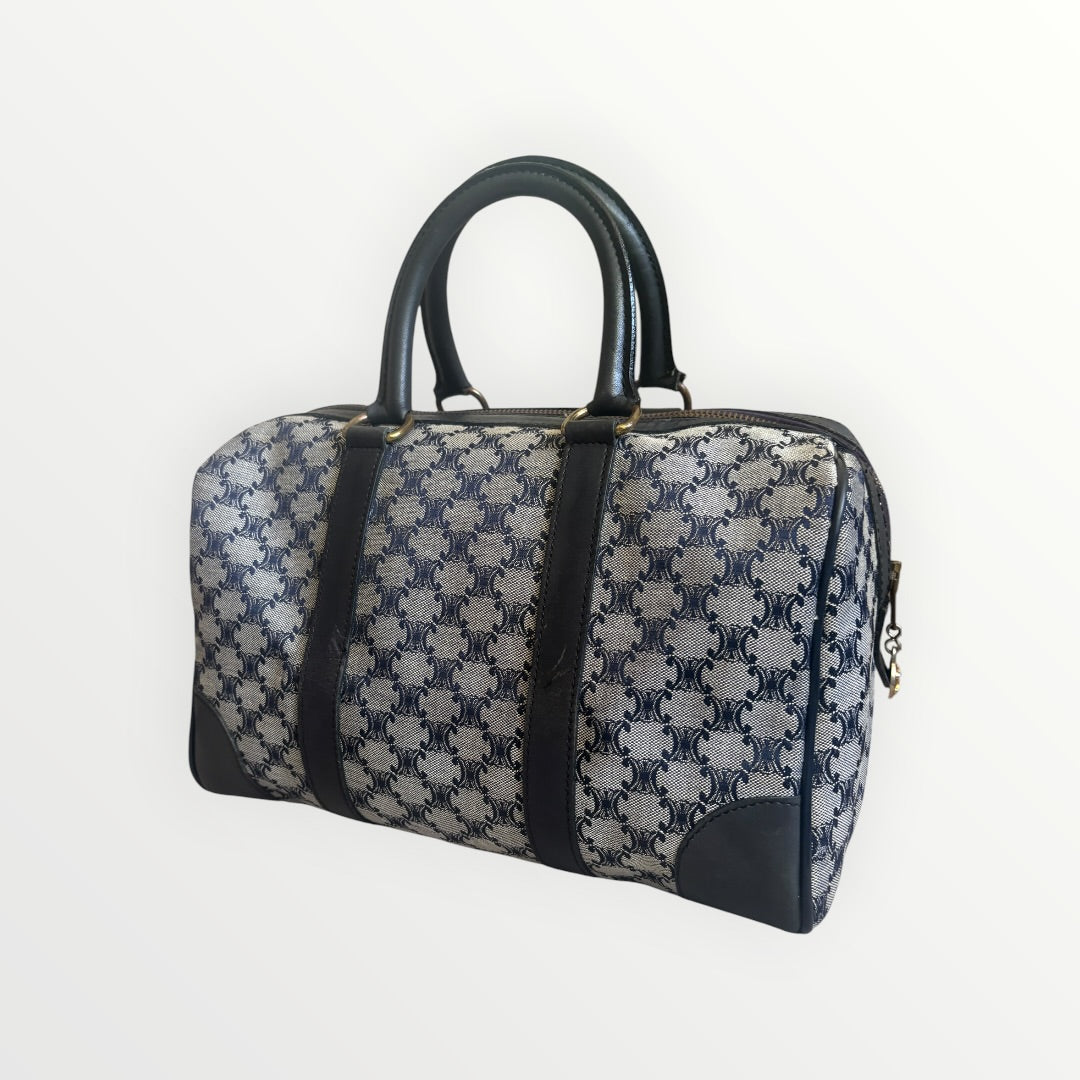 CELINE TRIOMPHE CANVAS BOSTON BAG