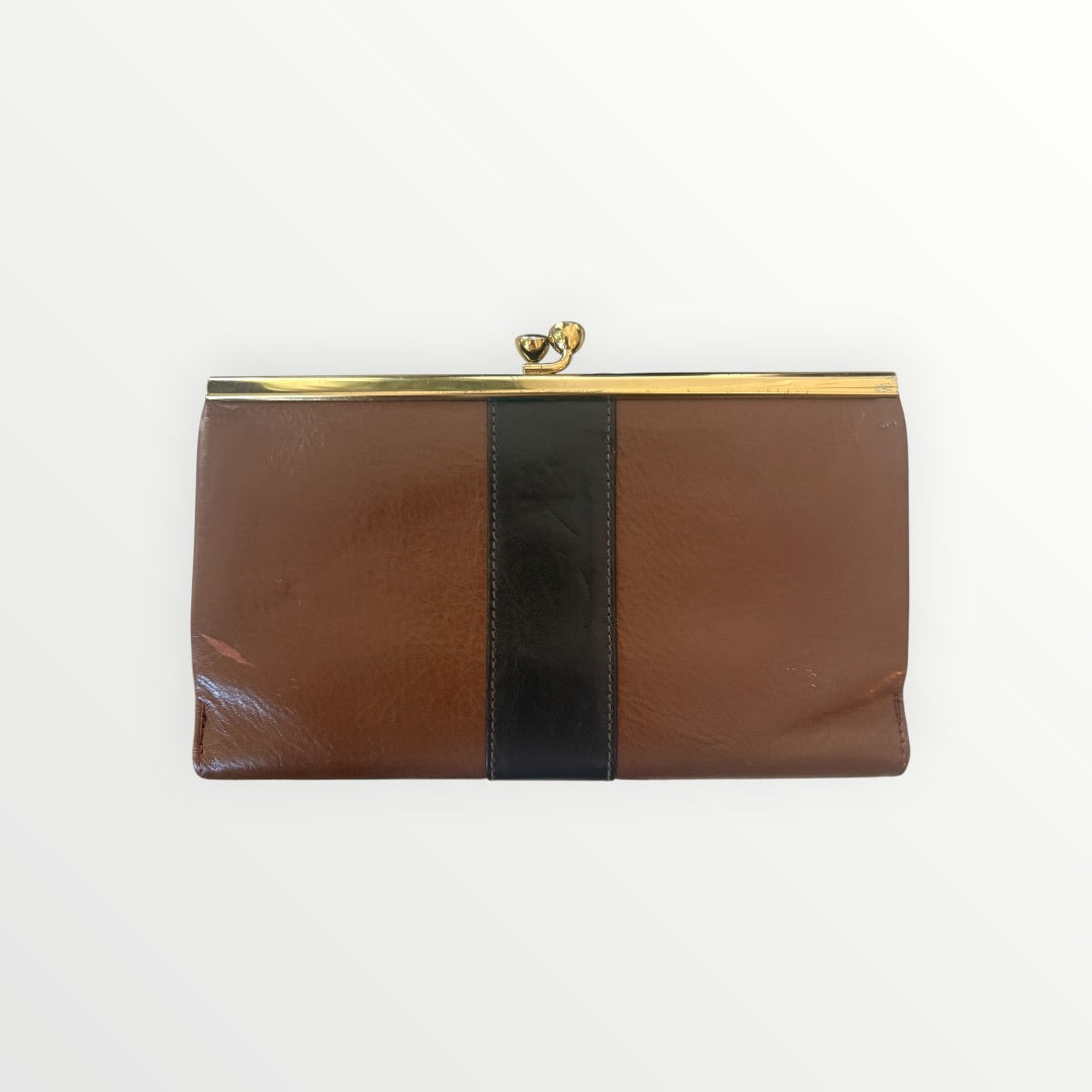 OSCAR DE LA RENTA LEATHER FRAME WALLET