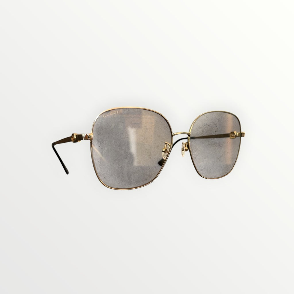 GUCCI OVERSIZED WIRE FRAME SUNGLASSES