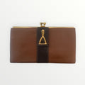 OSCAR DE LA RENTA LEATHER FRAME WALLET