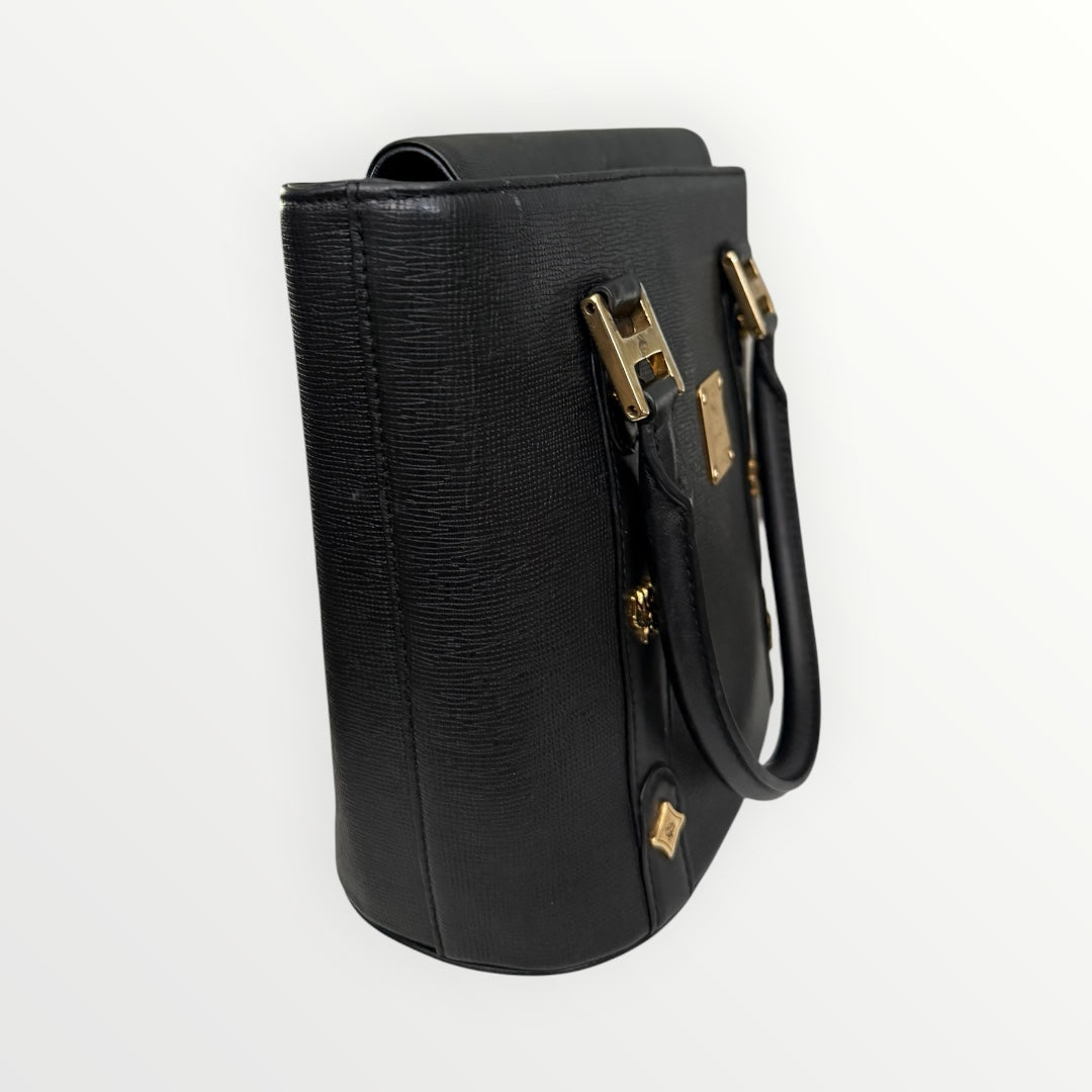 MCM HERITAGE SMALL SHOPPER TOTE