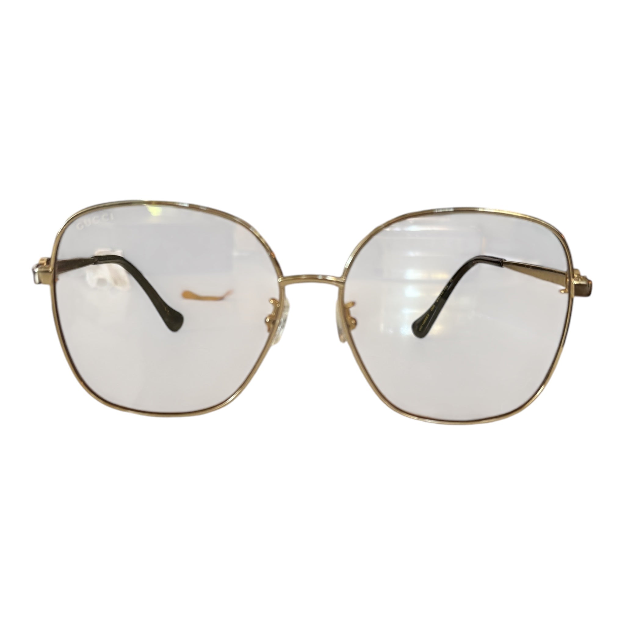 GUCCI OVERSIZED WIRE FRAME SUNGLASSES