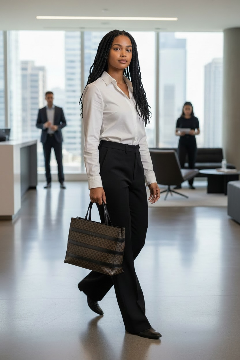 CELINE MACADAM CITY TOTE