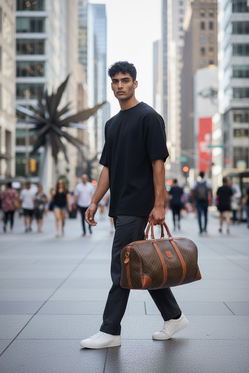 CELINE MACADAM BOSTON WEEKENDER DUFFEL