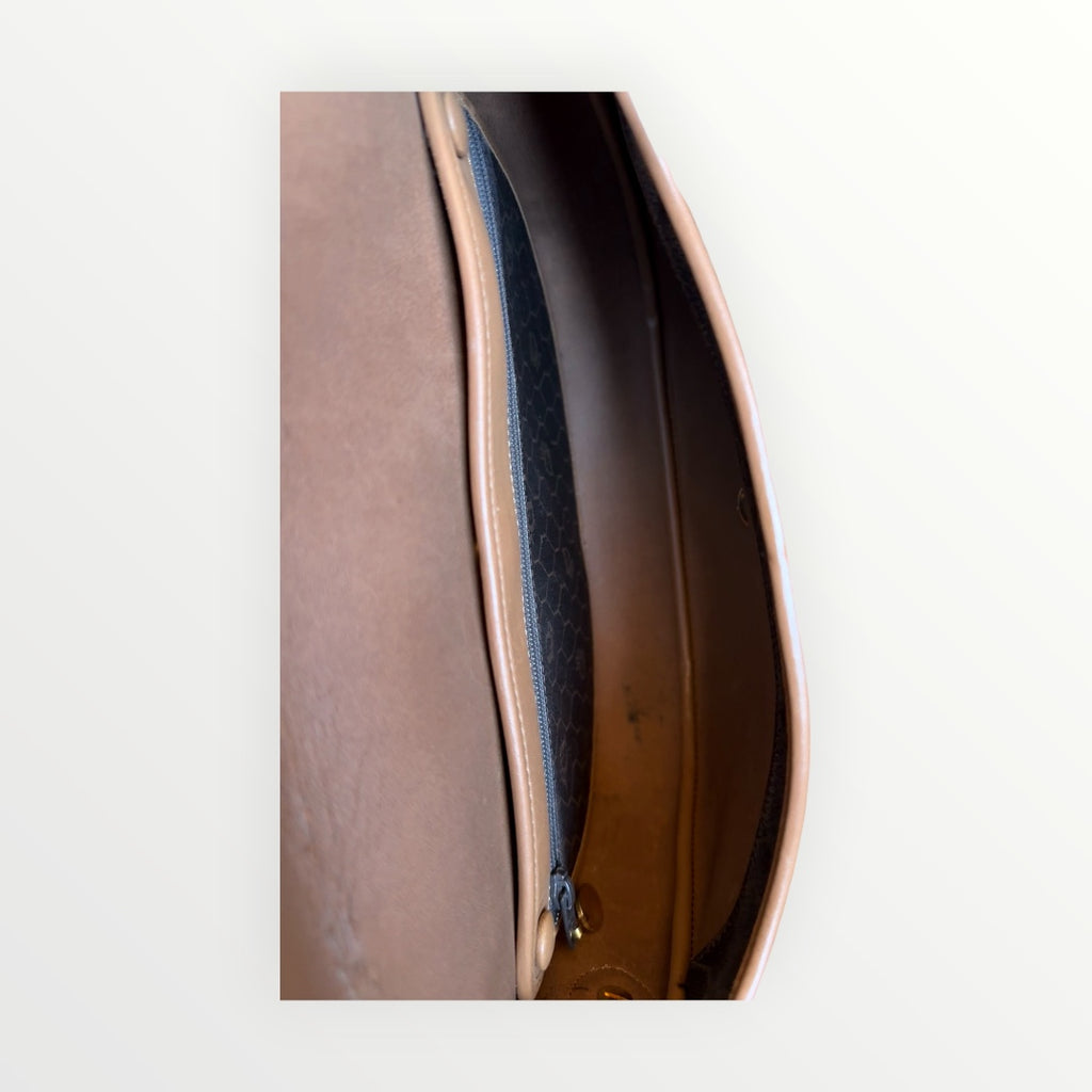 CHRISTIAN DIOR HONEYCOMB SADDLE CROSSBODY BAG