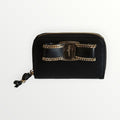 FERRAGAMO VARA BOW LEATHER ZIP WALLET