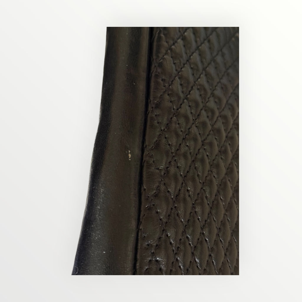 BALLY QUILTED LEATHER CHAIN SHOULDER BAG