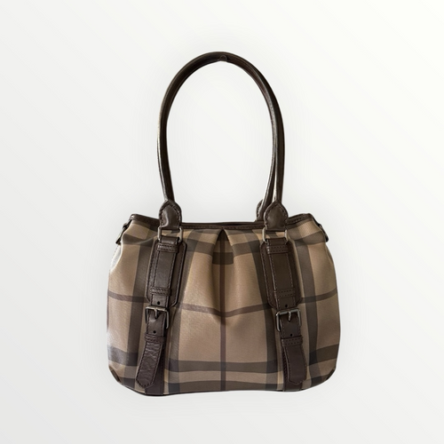 BURBERRY SMOKED CHECK SMALL NORTHFIELD BAG