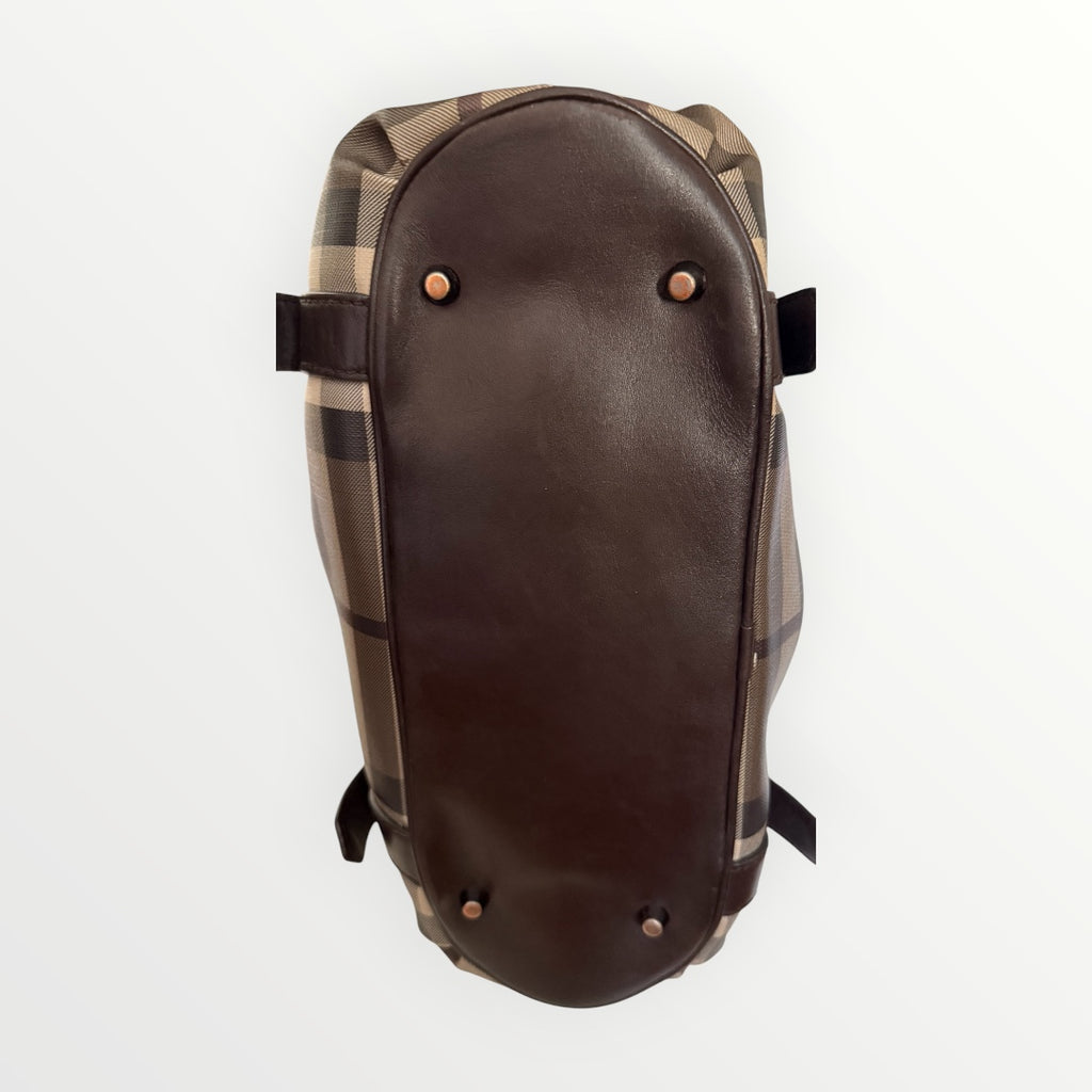 BURBERRY SMOKED CHECK SMALL NORTHFIELD BAG