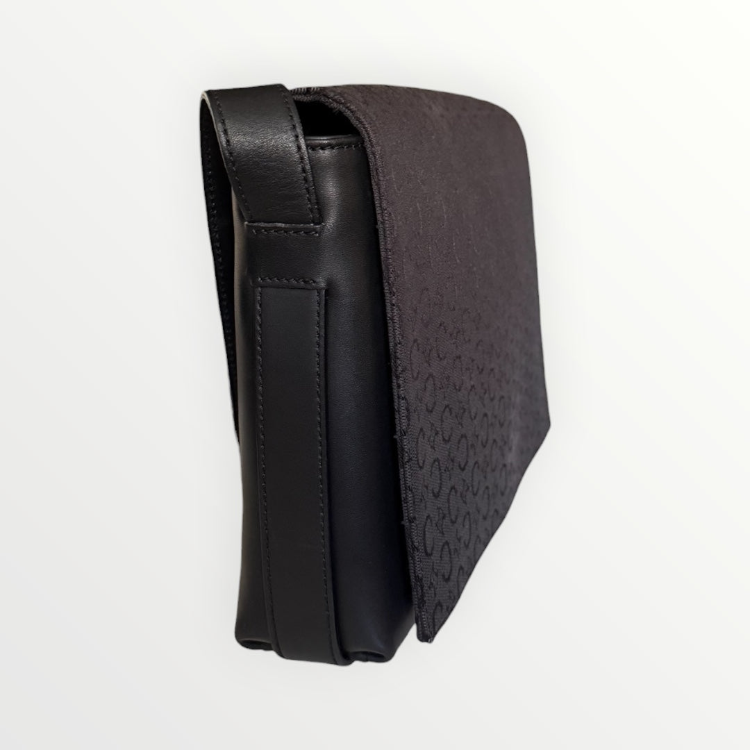 CELINE C-MACADAM CANVAS SHOULDER BAG