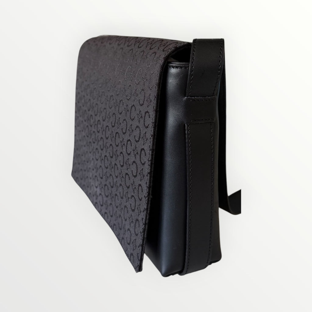CELINE C-MACADAM CANVAS SHOULDER BAG