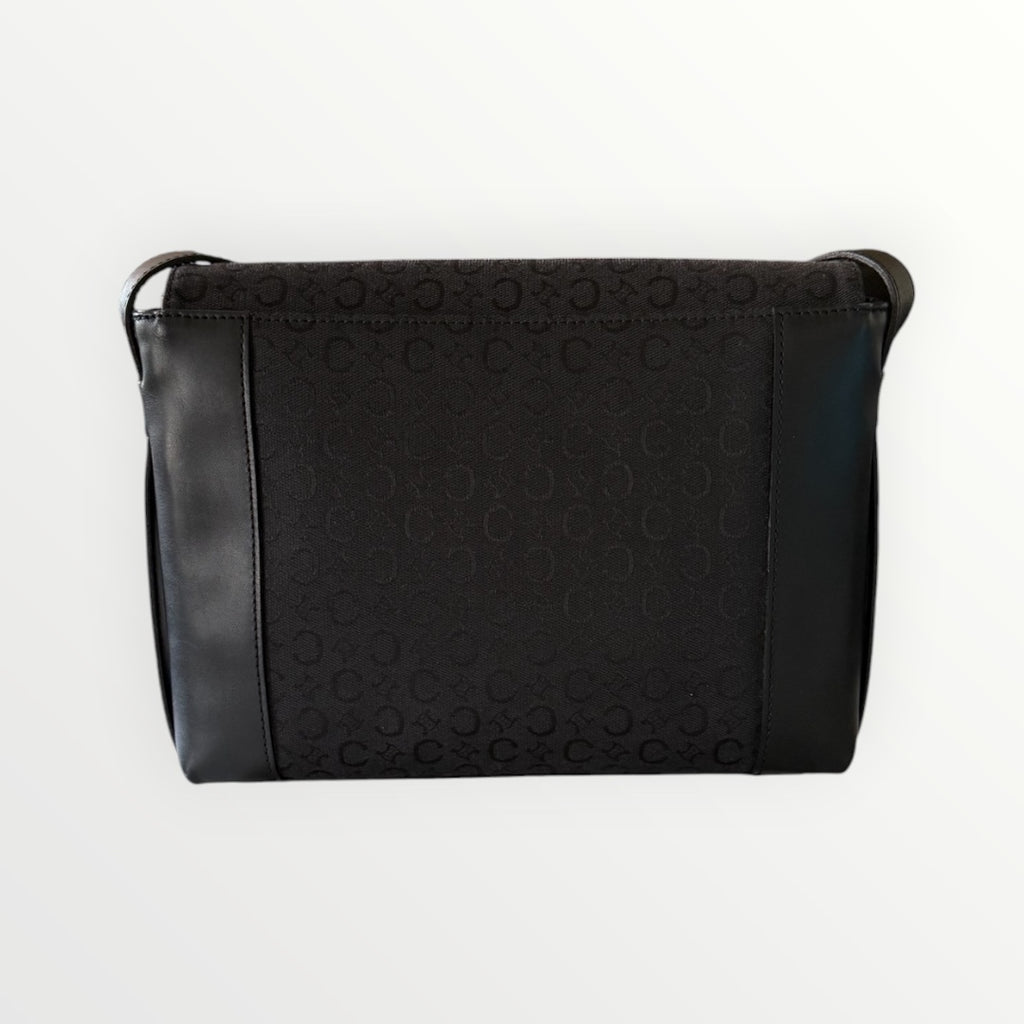 CELINE C-MACADAM CANVAS SHOULDER BAG