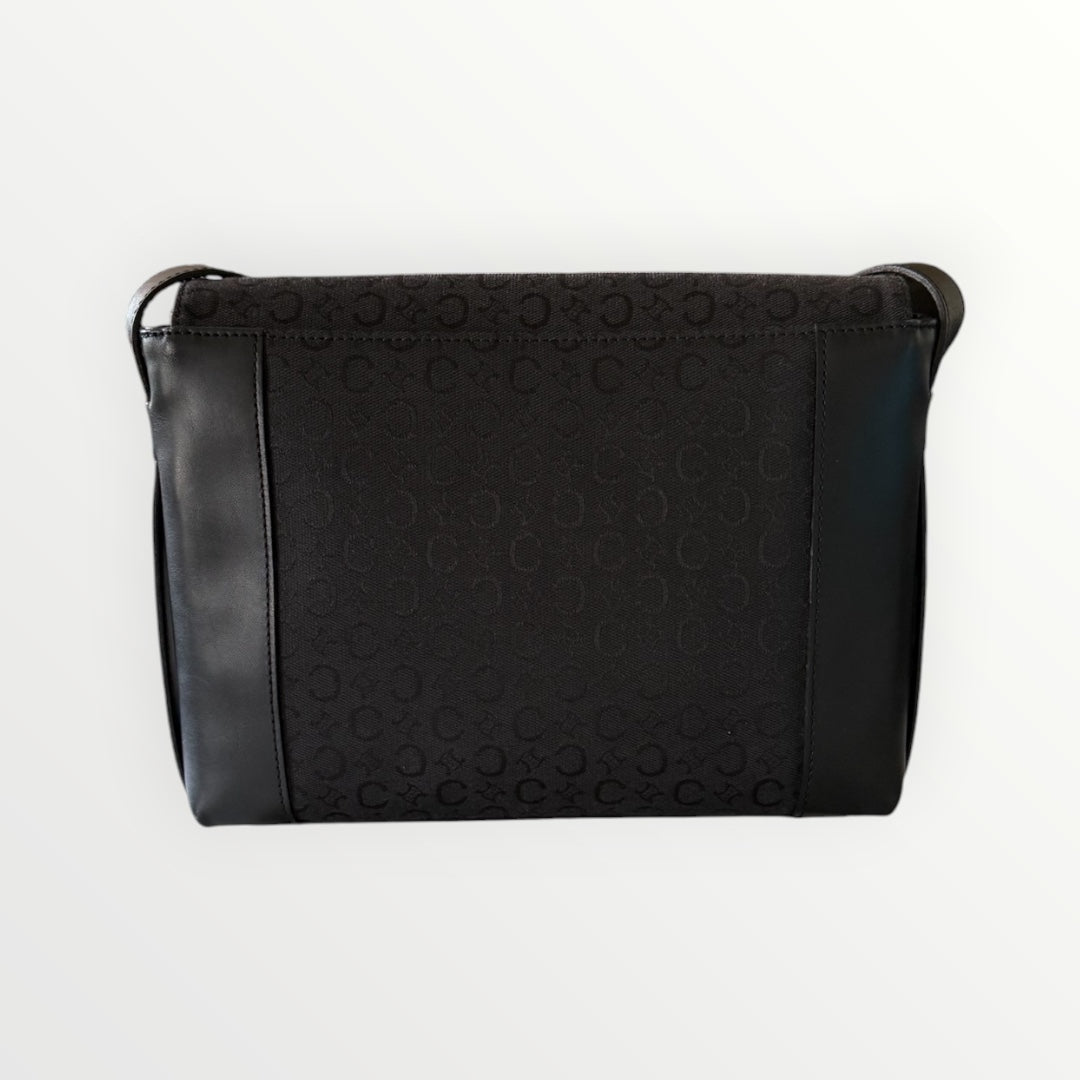CELINE C-MACADAM CANVAS SHOULDER BAG