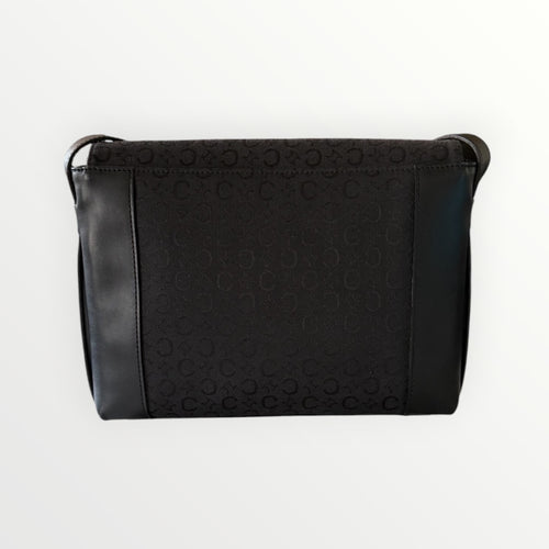 CELINE C-MACADAM CANVAS SHOULDER BAG