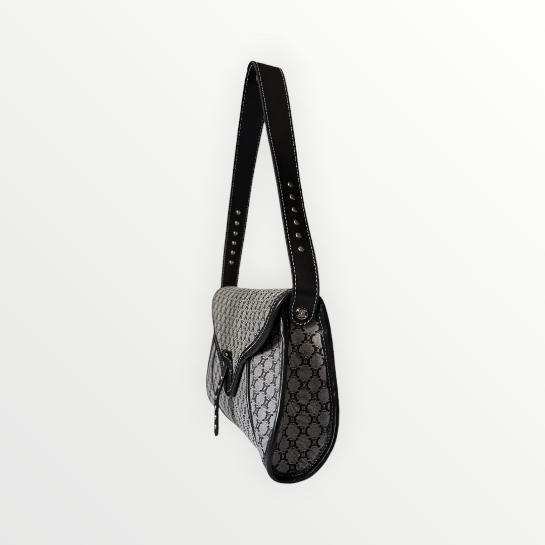 CELINE MACADAM POULBOT SHOULDER BAG