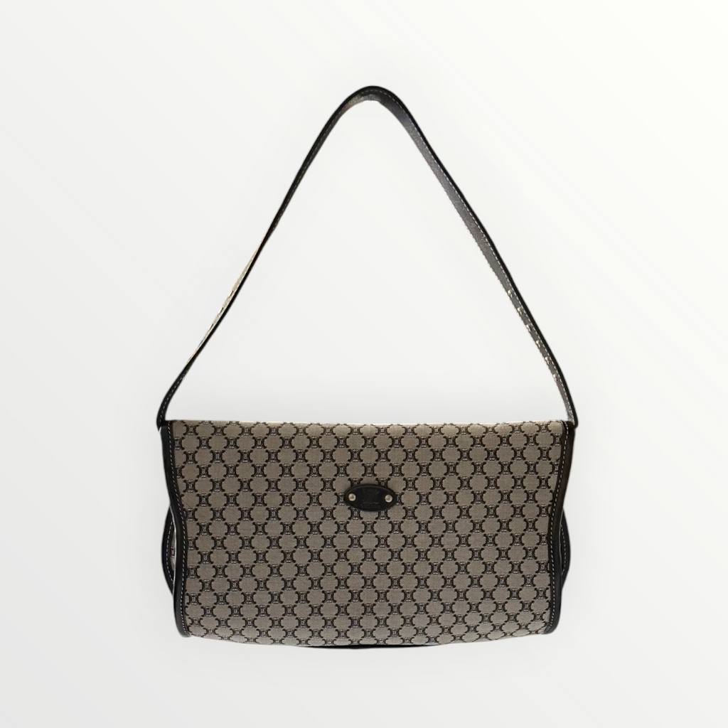 CELINE MACADAM POULBOT SHOULDER BAG