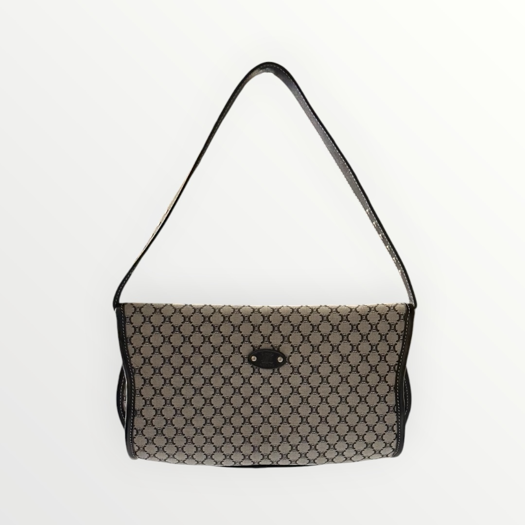 CELINE MACADAM POULBOT SHOULDER BAG