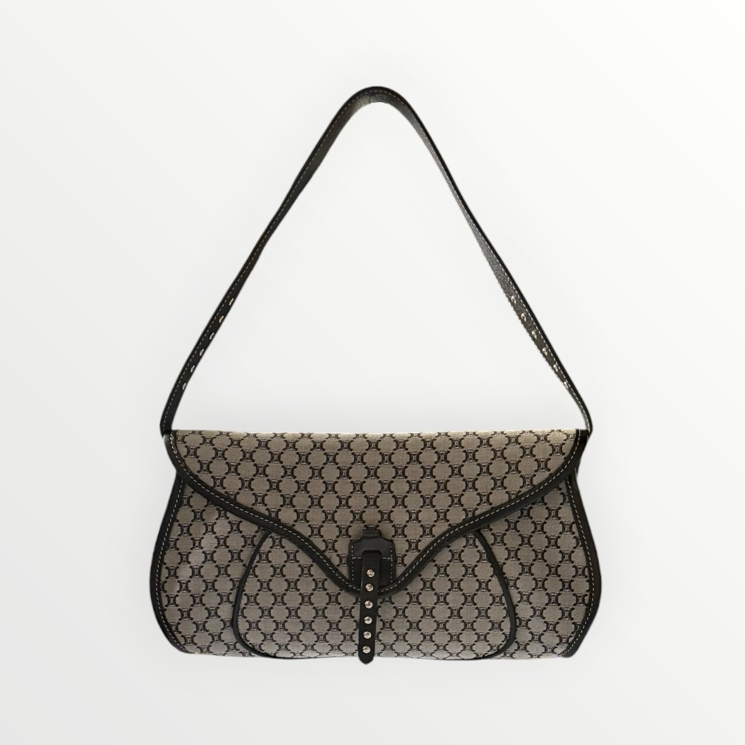 CELINE MACADAM POULBOT SHOULDER BAG