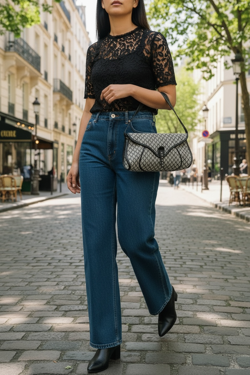 CELINE MACADAM POULBOT SHOULDER BAG