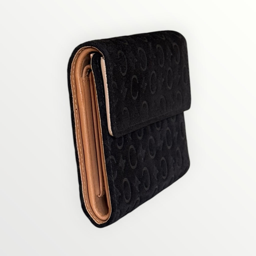 CELINE C-MACADAM MONOGRAM MEDIUM FLAP WALLET