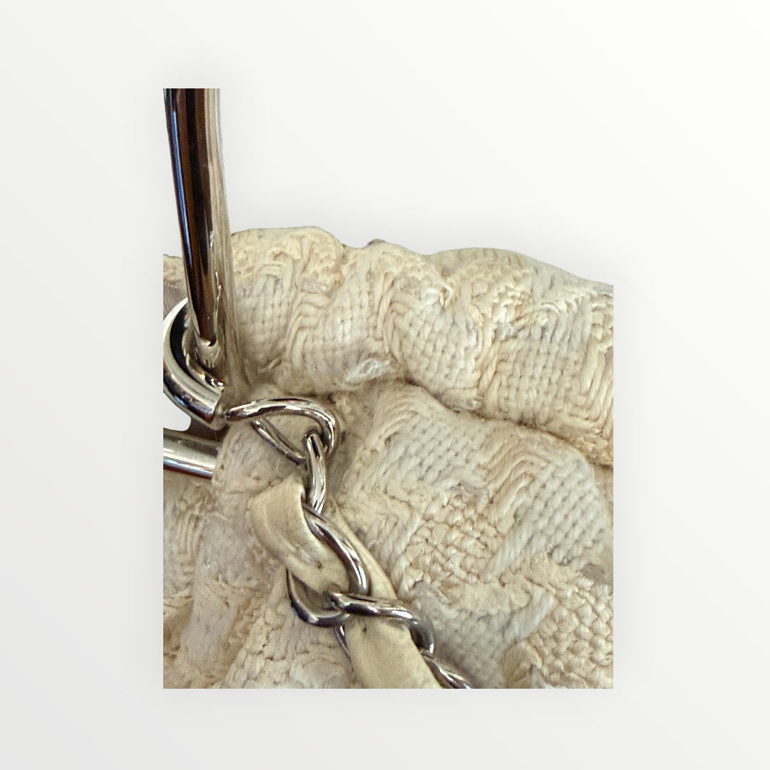 CHANEL TWEED BOUCLE KNITTING BAG