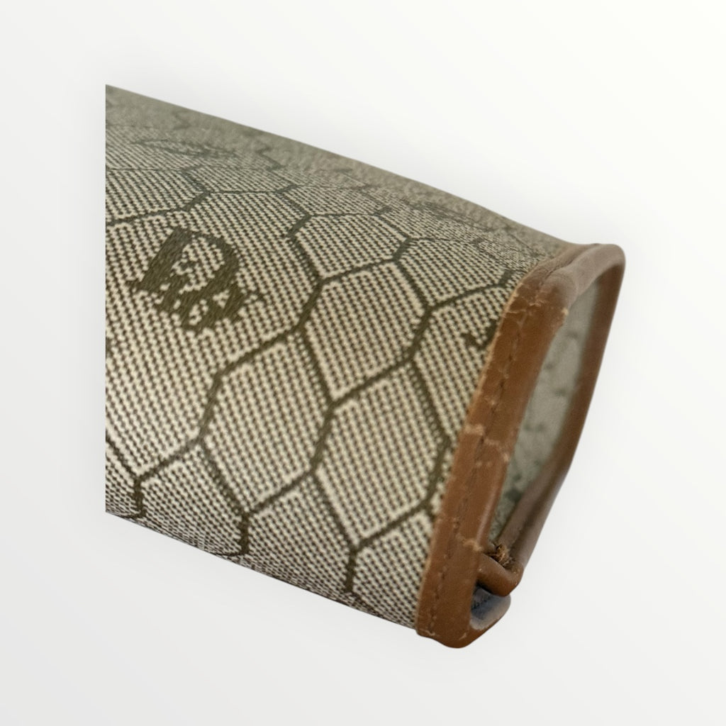 DIOR HONEYCOMB MONOGRAM CHAIN CROSSBODY CLUTCH