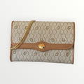 DIOR HONEYCOMB MONOGRAM CHAIN CROSSBODY CLUTCH