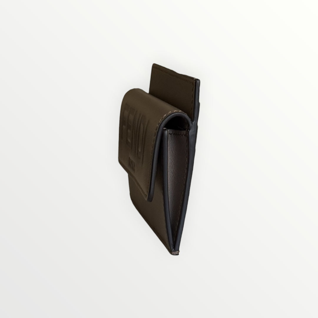 FENDI ROMA LEATHER CARD HOLDER
