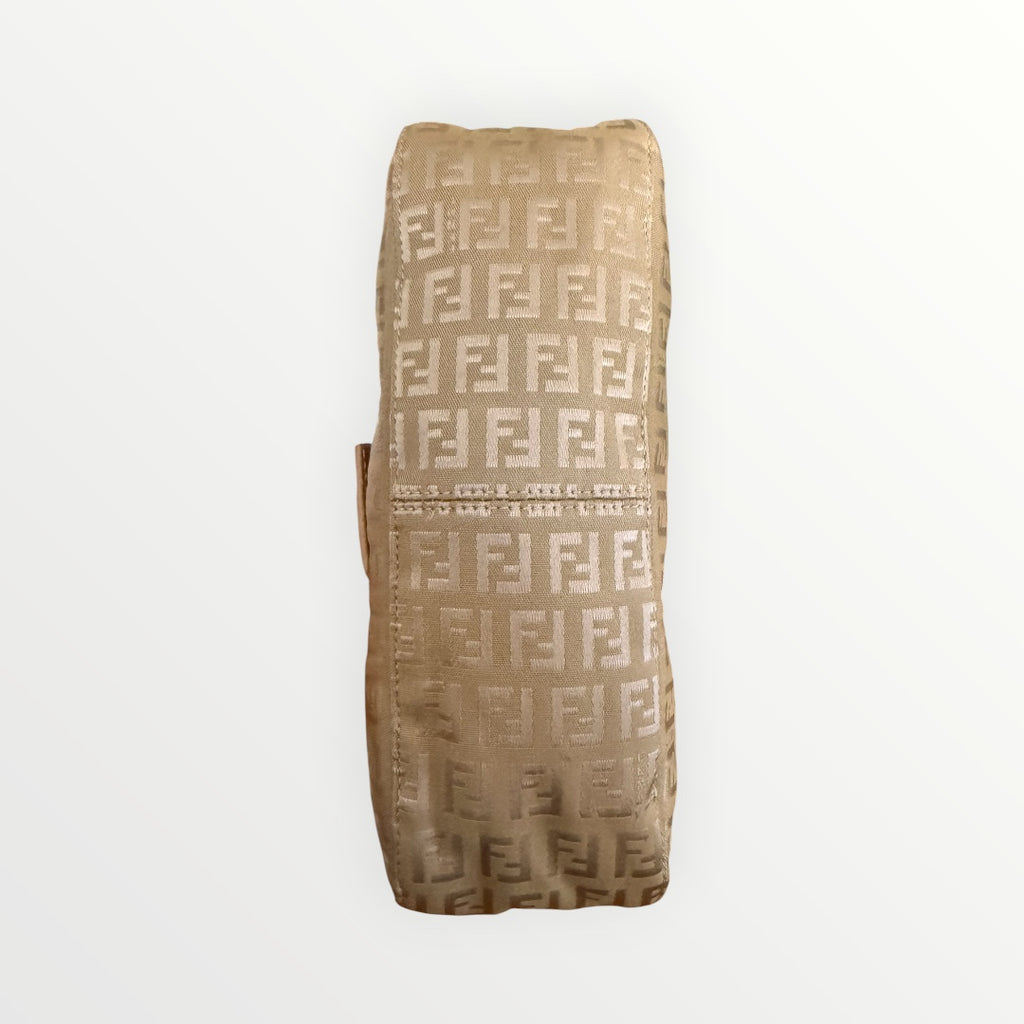 FENDI ZUCCHINO DOUBLE FLAP BAGUETTE BAG