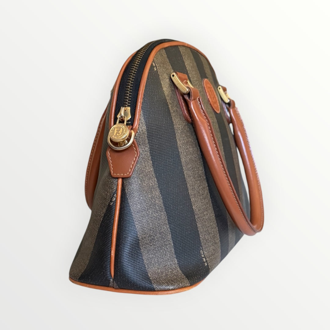 FENDI PEQUIN STRIPE DOME BAG