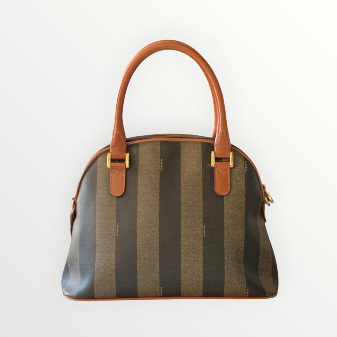 FENDI PEQUIN STRIPE DOME BAG